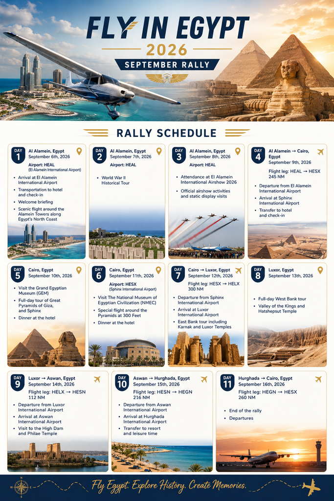 Fly In Egypt 2026 September Rally