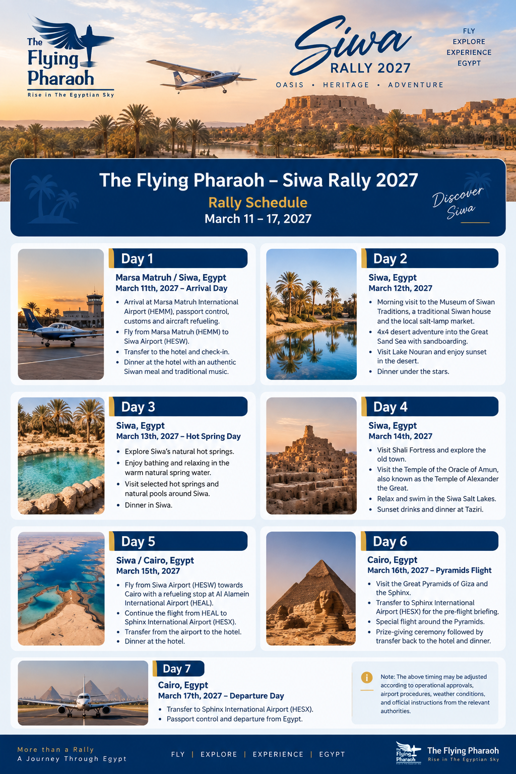The Flying Pharaoh - Siwa Rally 2027